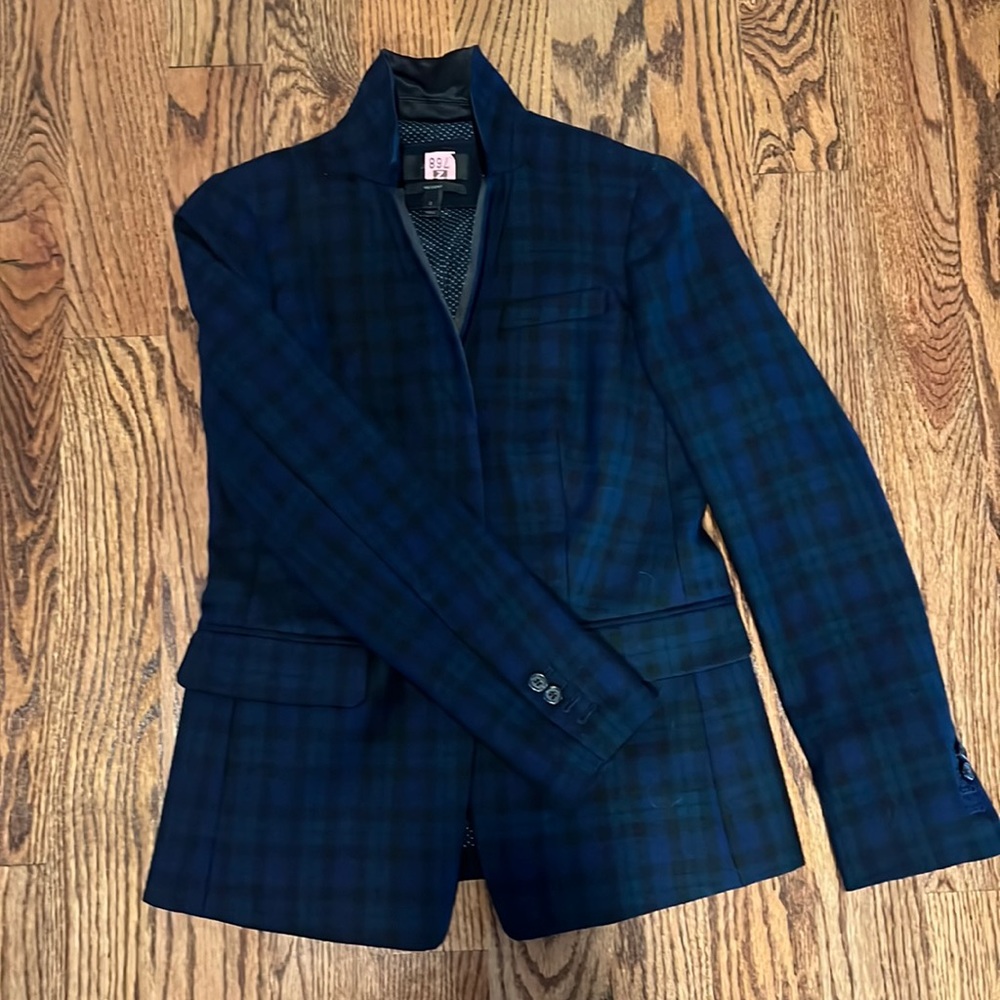 JCrew Blackwatch Plaid Blazer size 2